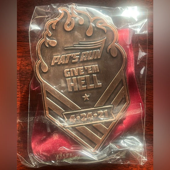 Pat's Run 2021 Race Finisher Medal - Tillman Never Stop ASU Cardinals - Picture 2 of 4